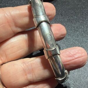 Sterling Silver Modernist Link 7" Bracelet (2)